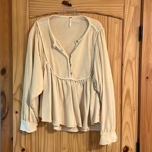 Free People cream color baby doll tunic